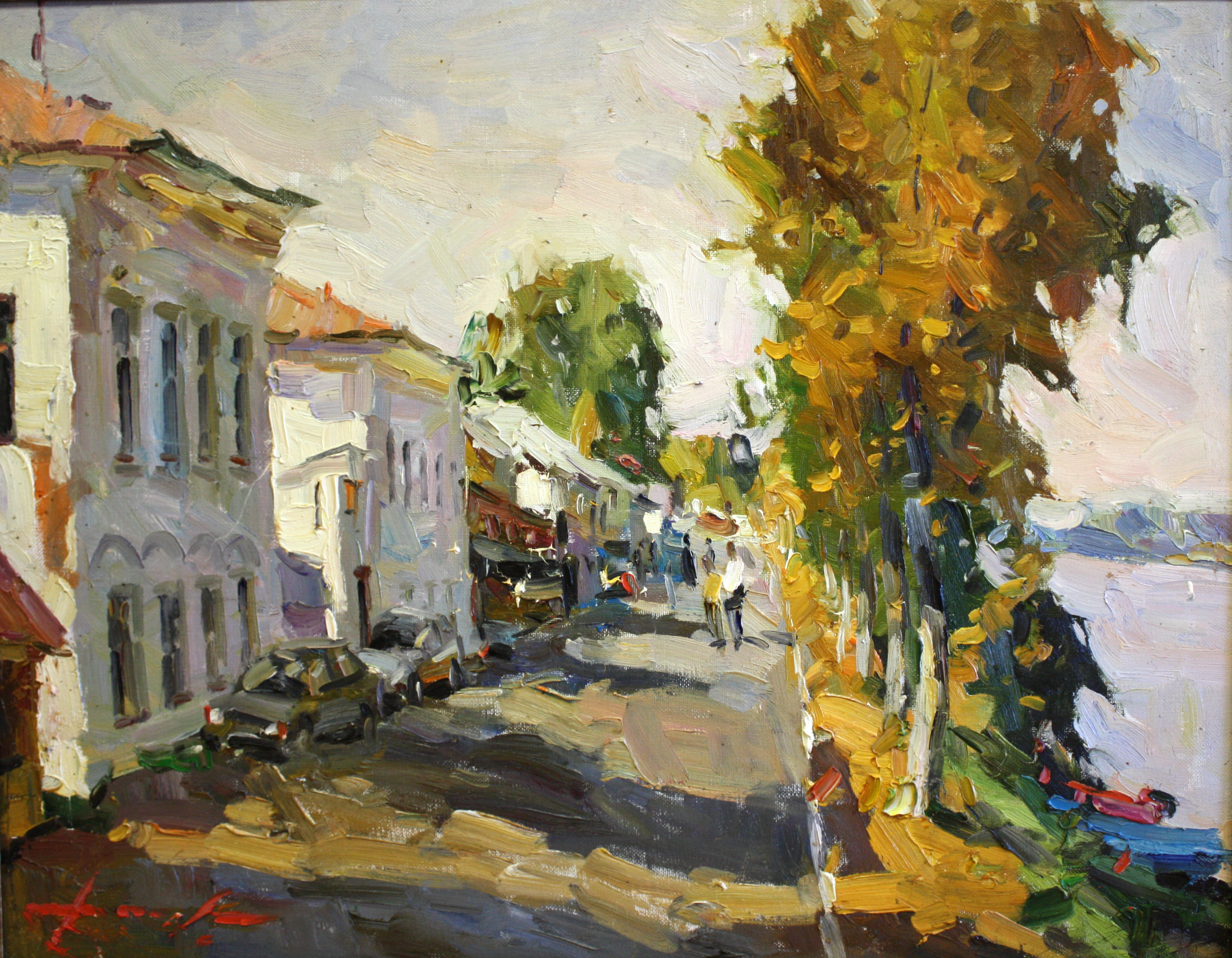 Долгашёв К. А. Старая улица Плёса. 2015. Х., м. 68х88