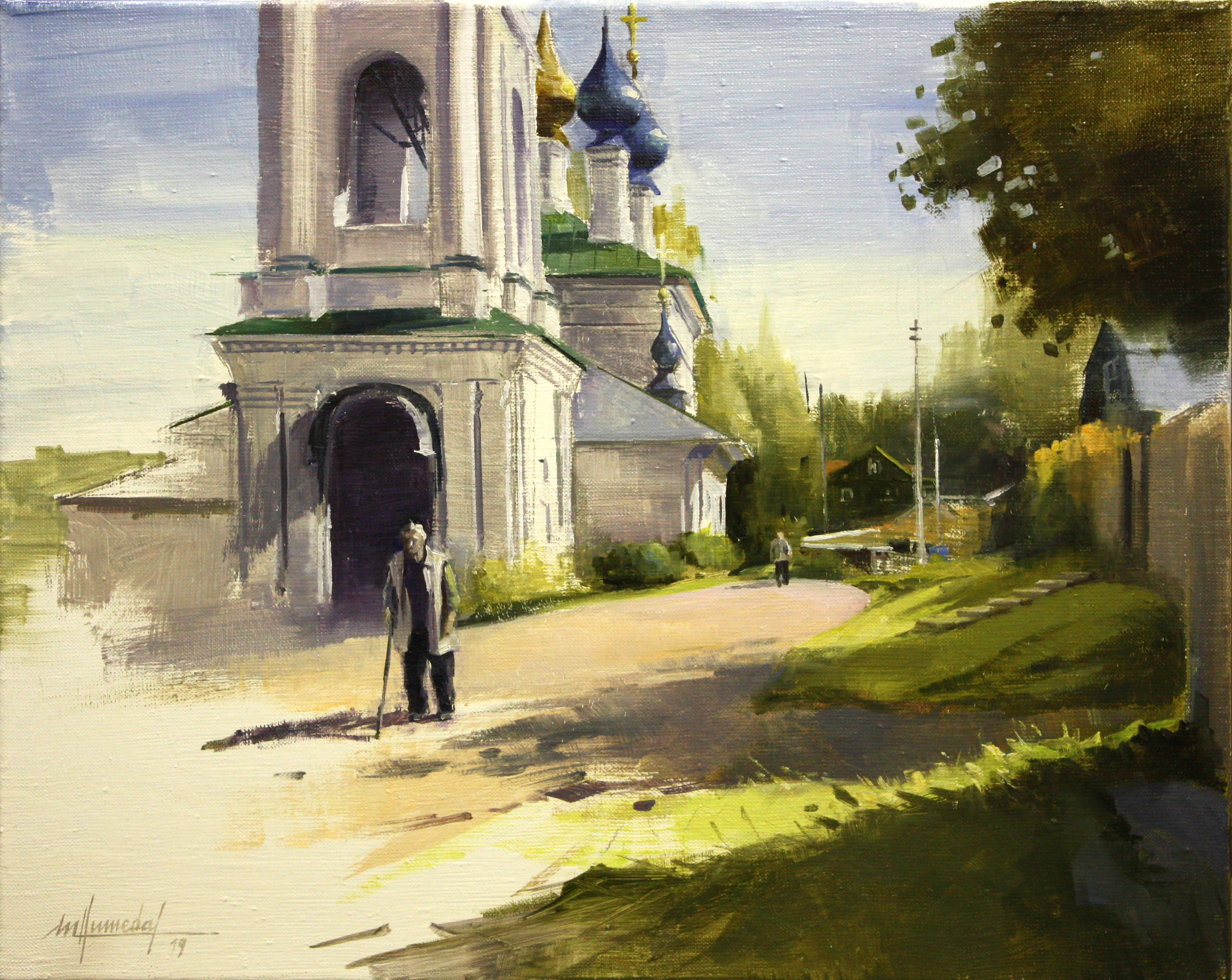 Хумедас Парес Мария Мерседес. Святая Варвара. 2019. Холст, масло. 40х50