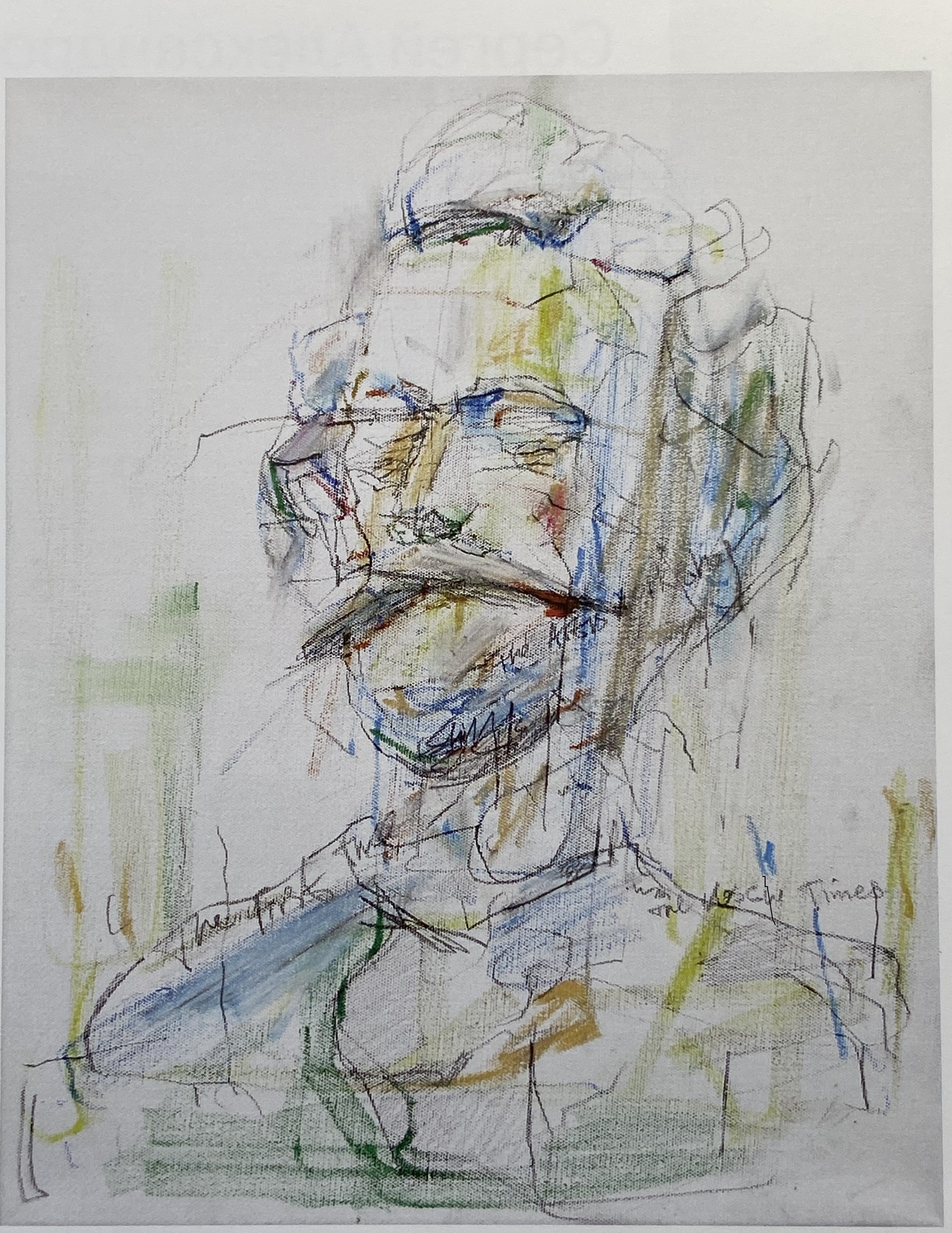 Кристос Авраам. Художник Левитан. 2012. 40х50. Холст, смешанная техника.