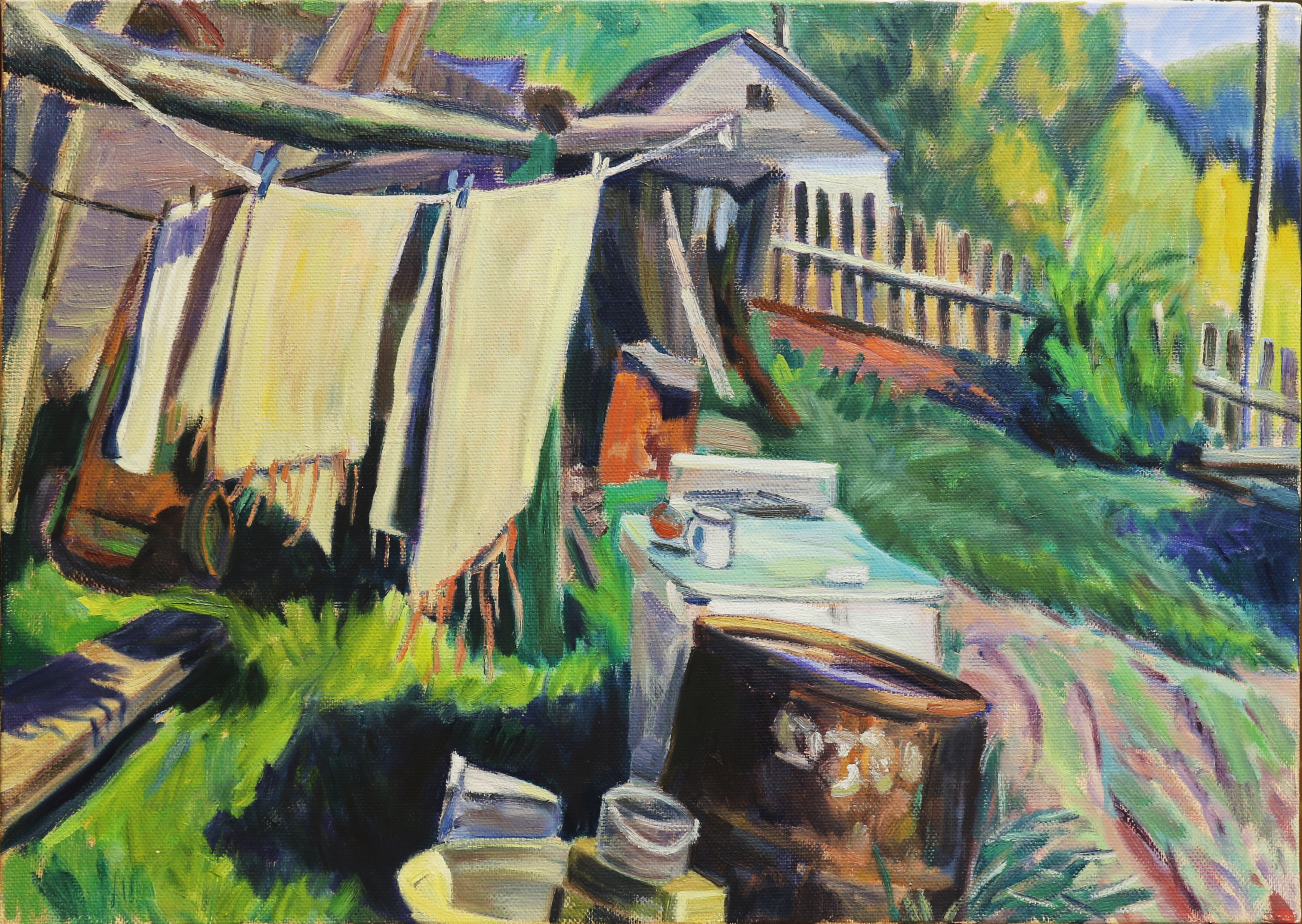 Ван дер Липпе Мейке. Плёс. 2014. Х., м. 50х70,5