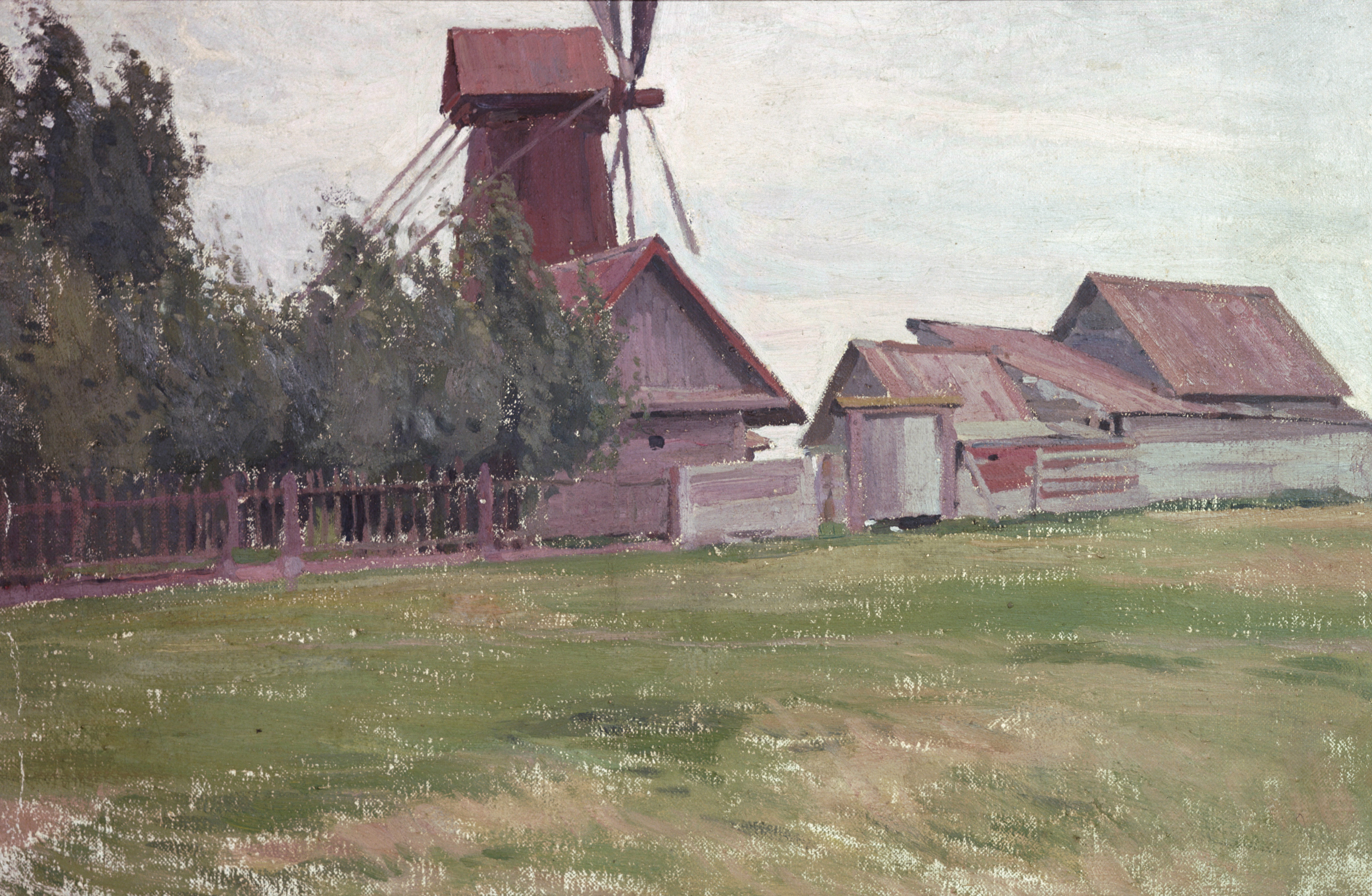 Корин А. М. Плёс. Красная мельница. 1896. Холст, масло. 51х76